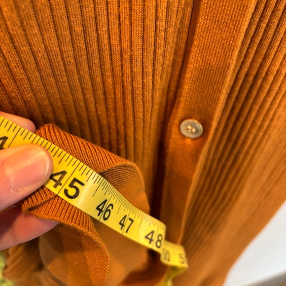 Meadow Rue Ribbed Duster Cardigan Size L - Picture 10 of 11